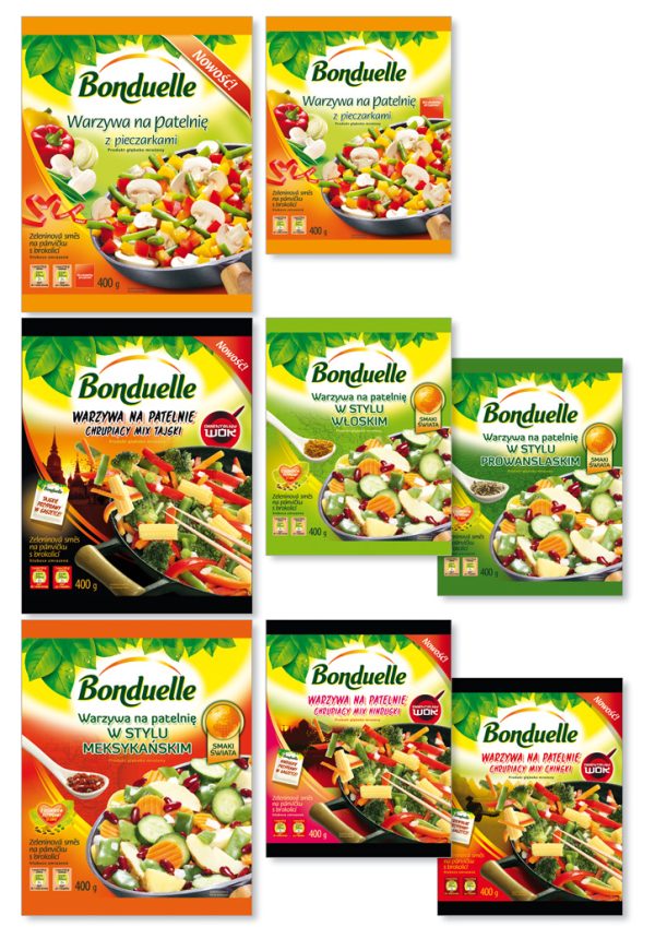 Bonduelle opakowania