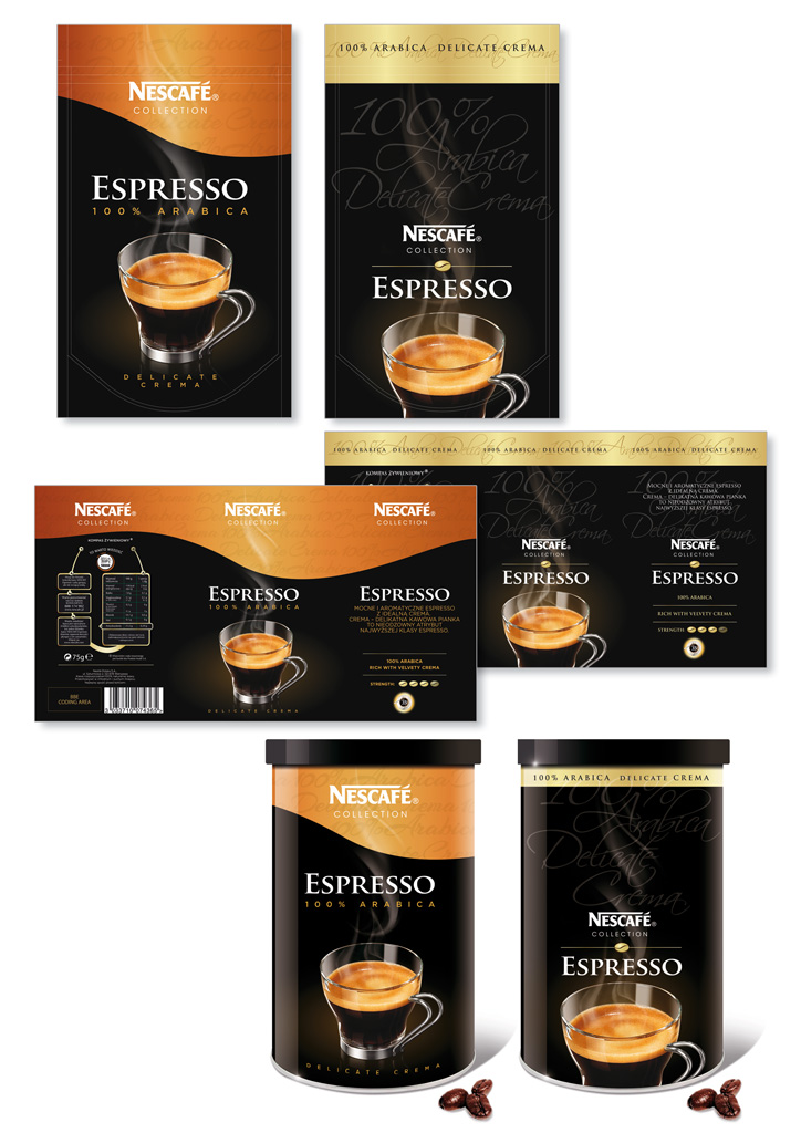 Espresso Nescafe opakowania
