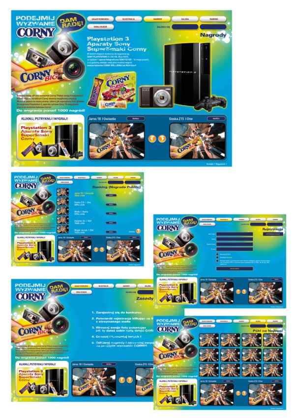 Corny landing page